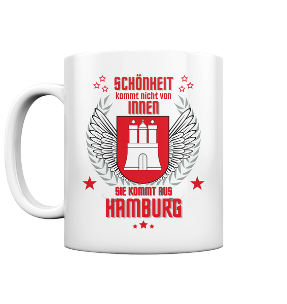 Tasse - Schönheit kommt aus Hamburg - RS - Tasse glossy