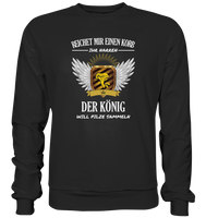 Black Collection - Der König will Pilze sammeln - Basic Sweatshirt