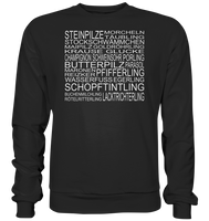 Black Collection - Pilzsorten - Basic Sweatshirt