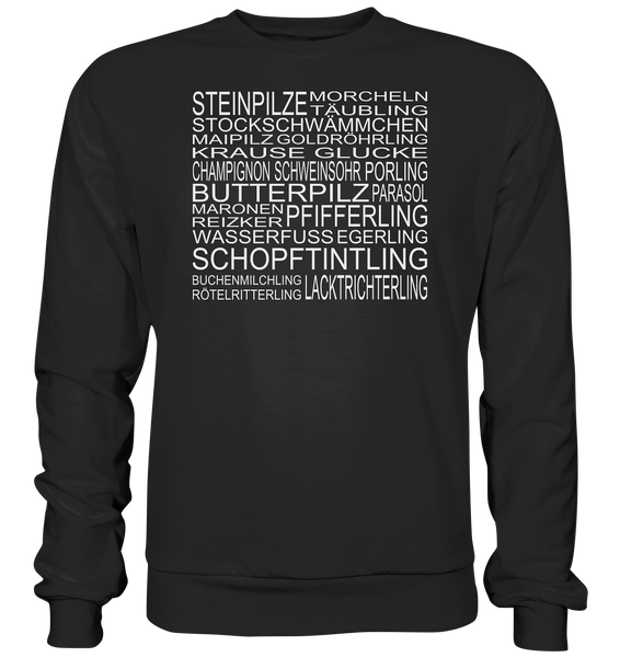 Black Collection - Pilzsorten - Basic Sweatshirt