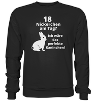 Black Collection - 18 Nickerchen am Tag - Basic Sweatshirt