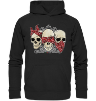 3 Rockabilly Skulls - f - Basic Unisex Hoodie XL