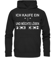 Ich kaufe ein "I" - Basic Unisex Hoodie XL