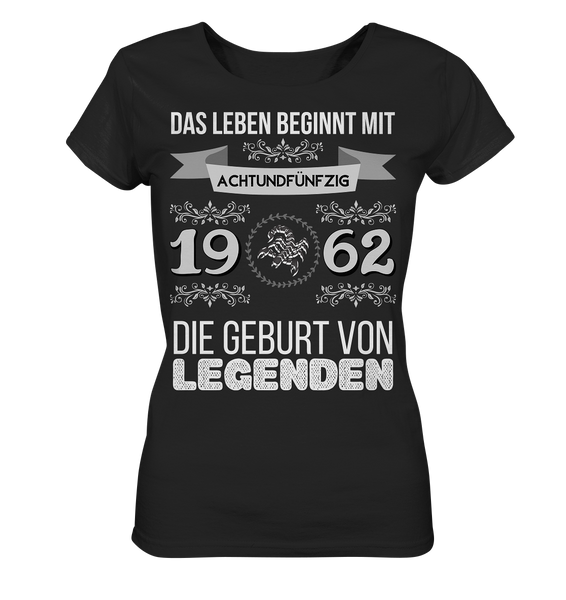 Black Collection - 1962 - Geburt von Legenden - Skorpion _ w - Ladies Organic Shirt