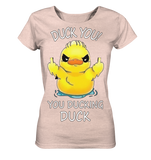 DUCK YOU! - Ladies Organic Shirt (meliert)