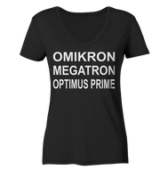 DELTA-OMIKRON-OPTIMUS PRIME - 1 - Ladies Organic V-Neck Shirt