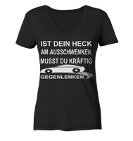 Ist dein Heck am Ausschwenken... - Ladies Organic V-Neck Shirt