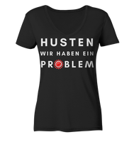 BC - Corona - Husten wir haben ein Problem - Ladies Organic V-Neck Shirt