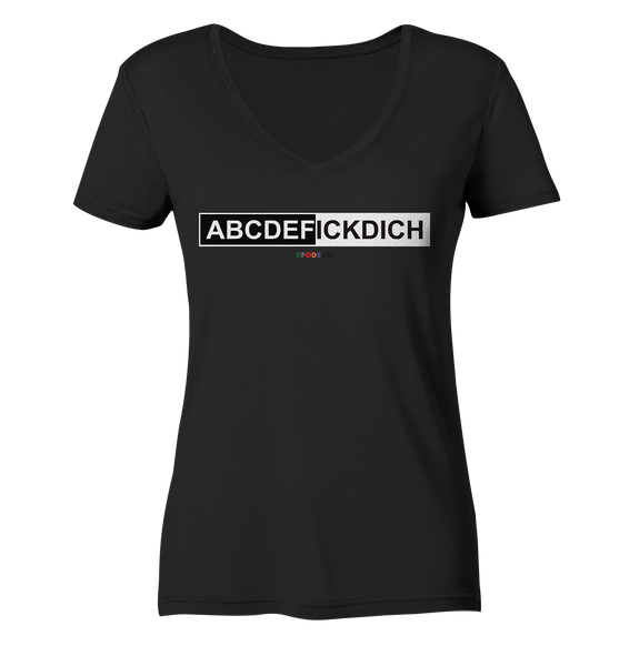 BC - ABCDEFICKDICH - Ladies Organic V-Neck Shirt