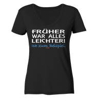 BC - Früher war alles leichter! - Ladies Organic V-Neck Shirt