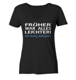 BC - Früher war alles leichter! - Ladies Organic V-Neck Shirt