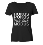 BC - Hokus Pokus Fick dich Modus - w - Ladies Organic V-Neck Shirt