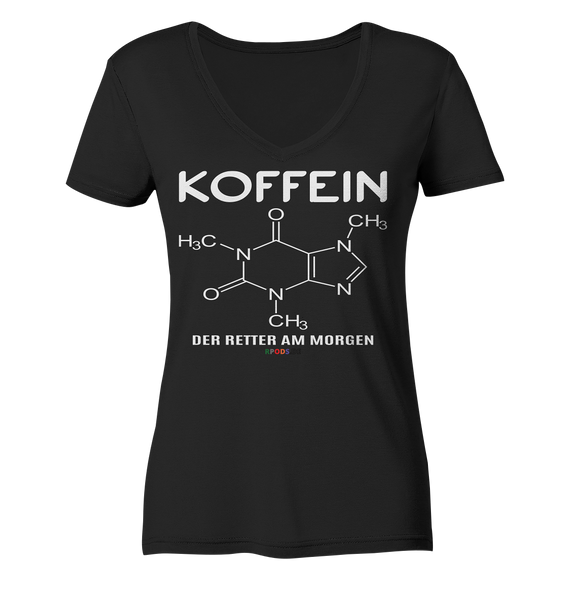 BC - Koffein - Ladies Organic V-Neck Shirt