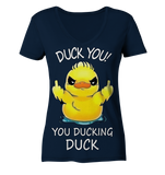 DUCK YOU! - Ladies V-Neck Shirt