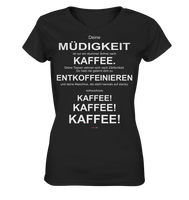 Kaffee! - Kaffee! - Kaffee! - 2 - Ladies V-Neck Shirt