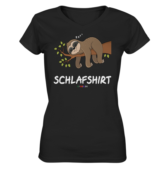 Schlafshirt - w - Ladies V-Neck Shirt