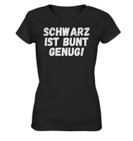 Black Collection - Schwarz ist bunt genug - Ladies V-Neck Shirt