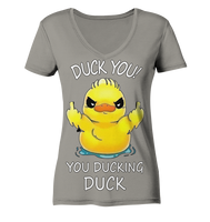 DUCK YOU! - Ladies V-Neck Shirt