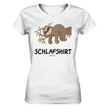 Schlafshirt - s - Ladies V-Neck Shirt