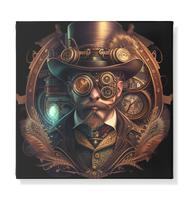 Steampunk Man 1 - Leinwand 30x30cm