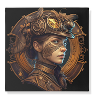 Steampunk Girl 017 - Leinwand 50x50cm