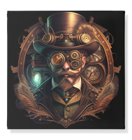 Steampunk Man 1 - Leinwand 50x50cm