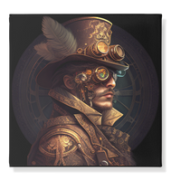 Steampunk Boy 011 - Leinwand 50x50cm