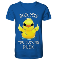 DUCK YOU! - Mens Organic V-Neck Shirt