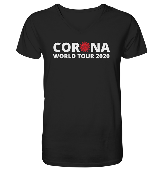 Black Collection - Corona World Tour 2020 - Mens Organic V-Neck Shirt