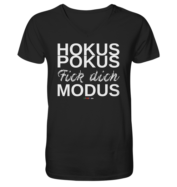 BC - Hokus Pokus Fick dich Modus - w - Mens Organic V-Neck Shirt