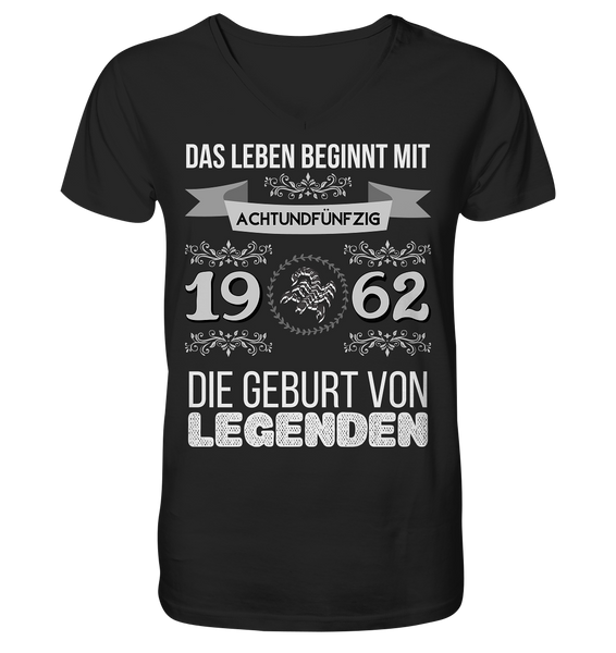 Black Collection - 1962 - Geburt von Legenden - Skorpion _ w - Mens Organic V-Neck Shirt