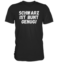 Black Collection - Schwarz ist bunt genug - Mens V-Neck Shirt