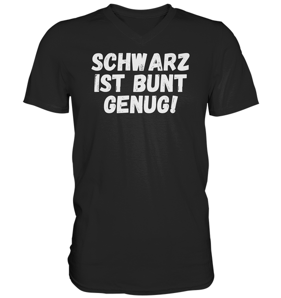 Black Collection - Schwarz ist bunt genug - Mens V-Neck Shirt