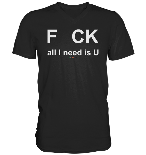 BC - F CK-all I need is U - Mens V-Neck Shirt