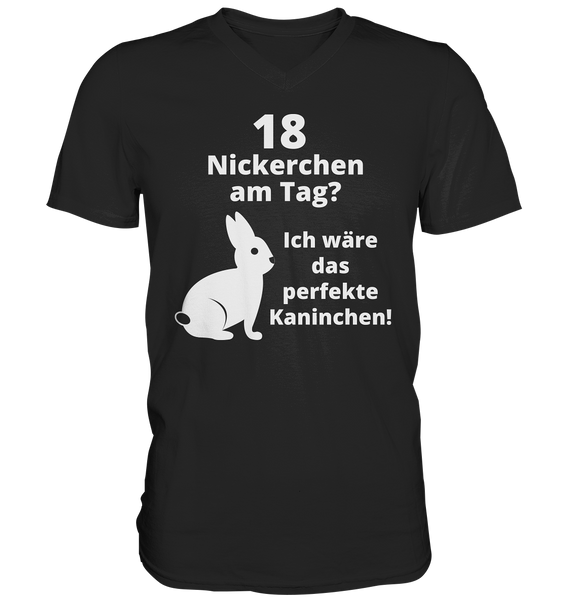 Black Collection - 18 Nickerchen am Tag? - Mens V-Neck Shirt