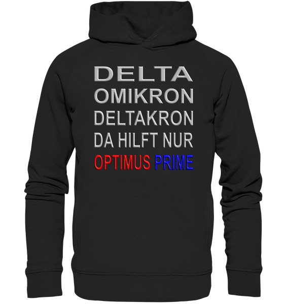 DELTA-OMIKRON-DELTAKRON - 4 - Organic Fashion Hoodie