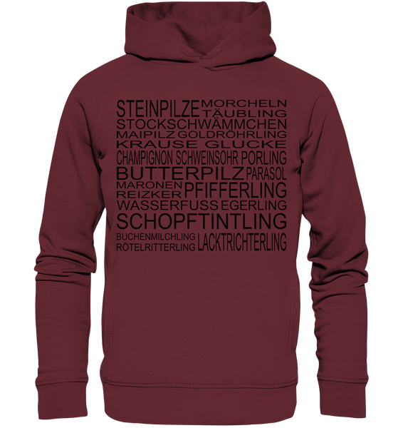 Hoodie - Pilzsorten - s - Organic Fashion Hoodie