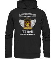 Black Collection - Der König will Pilze sammeln - Organic Hoodie