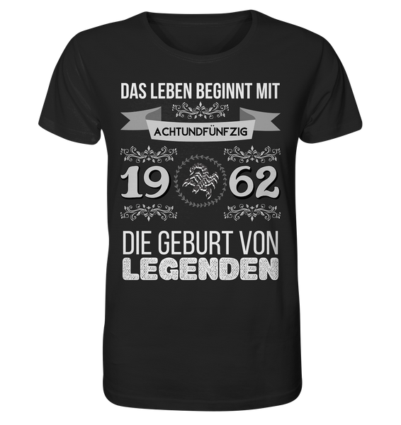 Black Collection - 1962 - Geburt von Legenden - Skorpion _ w - Organic Shirt