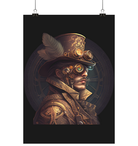 Steampunk-Boy 11 (A-Format) - Poster Din A2 (hoch)