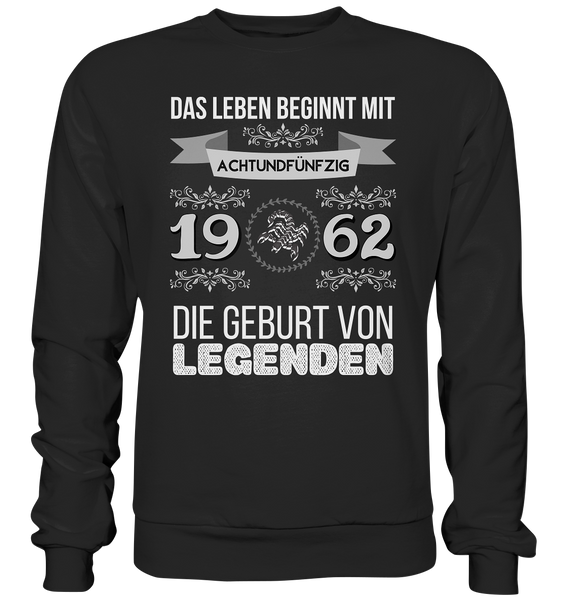 Black Collection - 1962 - Geburt von Legenden - Skorpion _ w - Premium Sweatshirt