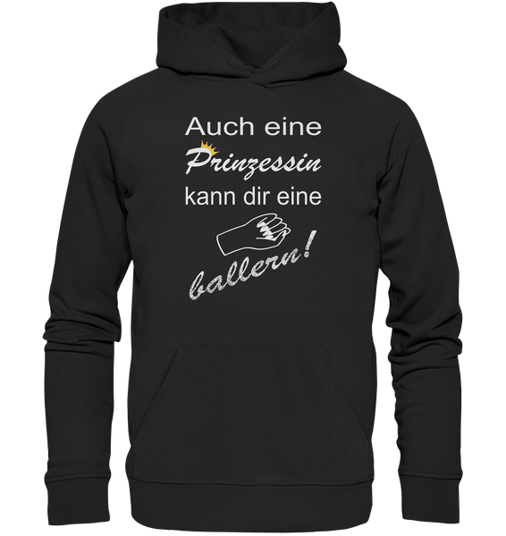 Auch eine Prinzessin kann die eine ballern V3 - Premium Unisex Hoodie