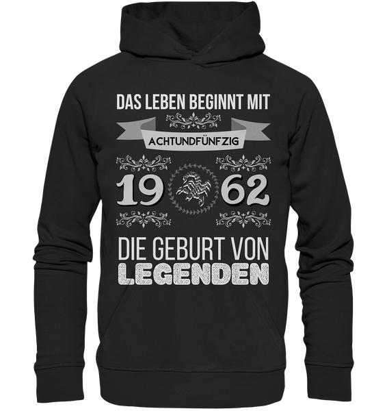 Black Collection - 1962 - Geburt von Legenden - Skorpion _ w - Premium Unisex Hoodie