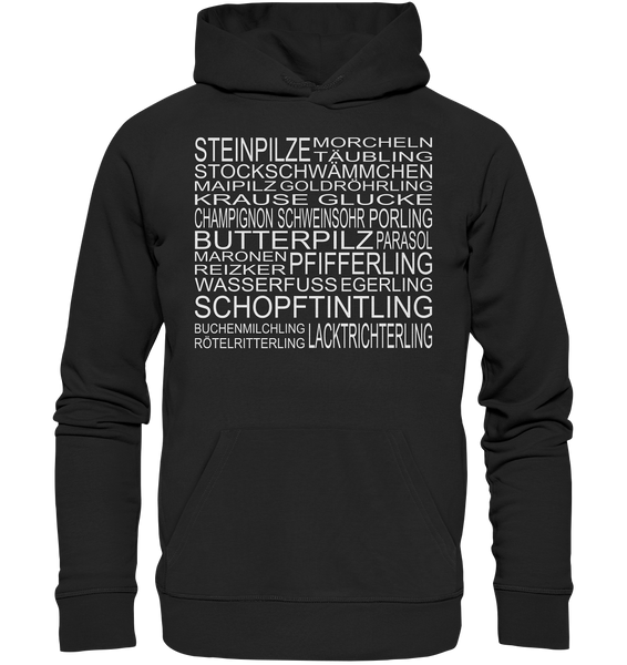 Black Collection - Pilzsorten - Premium Unisex Hoodie