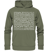 Hoodie - Pilzsorten - w - Premium Unisex Hoodie