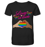 Pride Day - Love is Love 002 - V-Neck Shirt