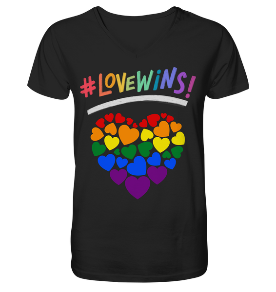 Pride Day - Love wins 001 - V-Neck Shirt