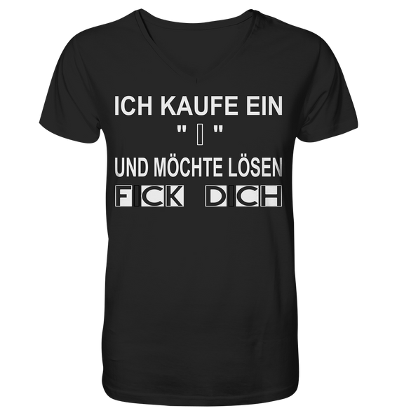 Ich kaufe ein "I" - V-Neck Shirt