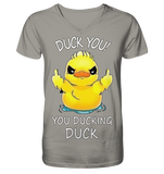 DUCK YOU! - V-Neck Shirt